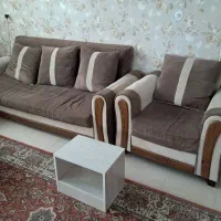 مبل راحتی یک دو نفره و دوتا تک نفره با میز وسط|مبلمان خانگی و میز عسلی|اسدآباد, |دیوار