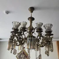لوستر برنز ۱۵ شعله|لوستر و چراغ آویز|اصفهان, طامه|دیوار