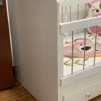 تخت کودک همراه رو تختی و تشک|تخت و صندلی بچه|فومن, |دیوار