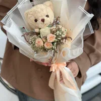 دسته گل عروسکی|گل و گیاه طبیعی|مشهد, هفت تیر (حافظ)|دیوار