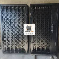 آهنگری درب جوشکاری آکاردیونی چهارچوب حفاظ رنگ شده