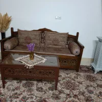 دو دست تخت سه نفره با پتو شاه نشین سالم سالم