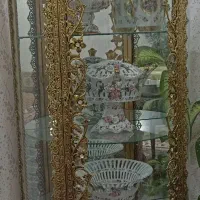 بوفه و ساعت برنزه اصل|بوفه، ویترین، کنسول|دهگلان, |دیوار