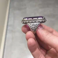 انگشتر نقره یاقوت