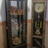 بوفه و ساعت ایستاده|بوفه، ویترین، کنسول|قروه, |دیوار