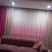 پرده تور با آستری وچهار تخته مخمل ترک