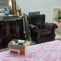 مبل ۹ نفره.آینه و کنسول.بوفه.تخت همه نو هستن|بوفه، ویترین، کنسول|اراک, |دیوار