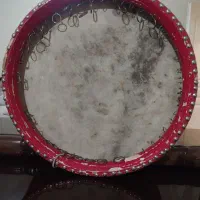 دف قدیمی ۵۰ ساله دورش از چوب  کف دف از پوست