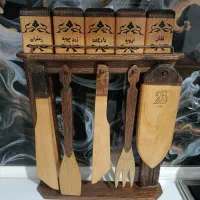 جا ادویه و ملزومات آشپزخانه چوبی