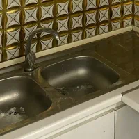 سینک دولگنه با شیر سالم