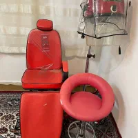 تخت میکاپ و تتو و کاشت مژه ، سشوار و صندلی استیل