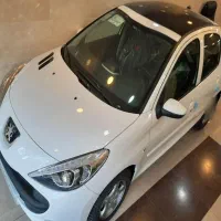 پژو ۲۰۷ ارتقا یافته رینگ فولاد صفر خشک سقف شیشه