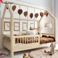 تخت چوبی نوزاد|تخت و صندلی بچه|آباده, |دیوار