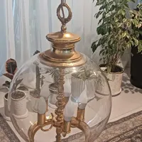 لوستر ۵شاخه خاص آبکاری طلا