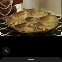 چوبی اردوخوری و جامیوه با هم گلد کیش