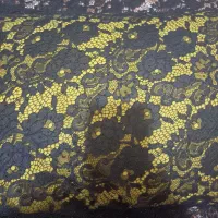 پارچه دانتل فرانسه نگین دار