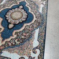 2تخته فرش 6متری نقشه سلطان سورمه ای 700شاانه|فرش|قم, نیروگاه|دیوار