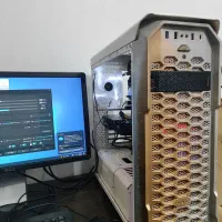 کیس گیمینگcpu i7 6700 16ddr4گرافیکrx580بامانیتور19