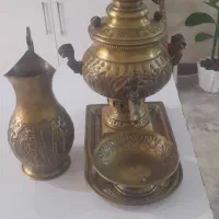 سماور برنجی دکوری ۵تیکه