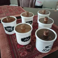 جای ادویه .درب چوبی...6 عدد