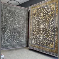 فرش درباری ۱۵۰۰شانه اورجینال نگین تابان مشهد۱۲متری