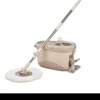 ست سطل و زمین شوی لیمون آکبند رنگ وانیلی