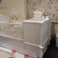 مدل کلاسیک تخت نوزاد و نوجوان برند ساحل چوب