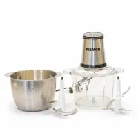 خردکن دوکاسه ریسمون 4+4 تیغه قابلمه جاروبرقی توستر