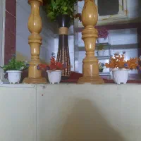 دو عدد پایه گل چهار طبقه و یک عدد سه طبقه|گل مصنوعی|برازجان, |دیوار