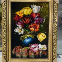 تابلو فرش دستبافت ابریشم/کار خاص برای سلیقه ی خاص|تابلو فرش|رباط‌کریم, کیکاور|دیوار