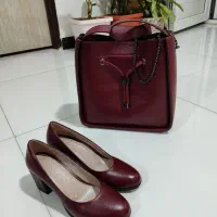 کیف وکفش ست چرم اصل سایز 37
