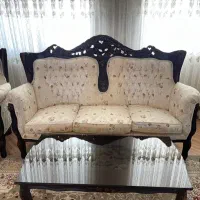 مبل منبت کار دست چوب راش گرجستان ۹نفر|مبلمان خانگی و میز عسلی|مشهد, استاد یوسفی (شهرک غرب)|دیوار