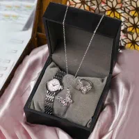 ست ساعت گردنبند انگشتر