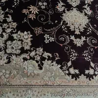 فرش ۱۲متری کرم زرشکی