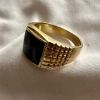 انگشتر طلا مردانه ۹ گرم با فاکتور خرید