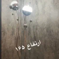 آباژور کنار سالنی مدرن استیل مدل گندم ۴ شعله