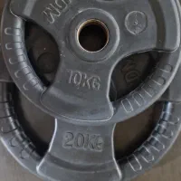 هالتر حرفه ای بهمراه ۶۰ کیلو وزنه
