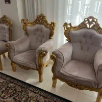 مبلمان استیل و سلطنتی 13 نفره فروش فوری|مبلمان خانگی و میز عسلی|اسلام‌شهر, شهرک واوان|دیوار