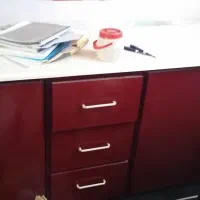 فروش ۸ متر کابینت زرشکی فلزی|مصالح و تجهیزات ساختمان|کرمان, |دیوار