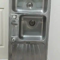 سینک دوکاسه توکار استیل البرز   52 × 120|مصالح و تجهیزات ساختمان|کرمانشاه, |دیوار