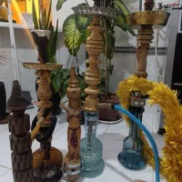 قلیان چوب زرد|کلکسیون اشیاء عتیقه|ایلام, |دیوار