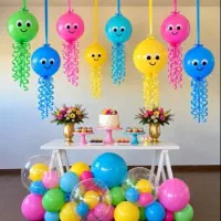 تم بچه گانه بزرگسال بادکنک دیزاین تولدطاق افتتاحیه