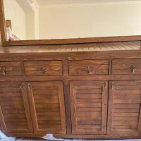بوفه کف به همراه آینه کلا چوب روس