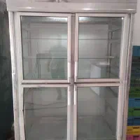 یخچال ویترینی استیل و دستگاه پر کن بزرگ
