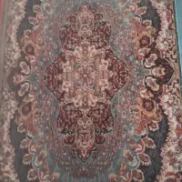 پشتی آبی و زرشکی در حد نو
