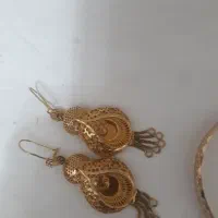 طلا گوشواره با النگو ..به قیمت تابلو