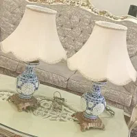 آباژور چینی قلم آبی