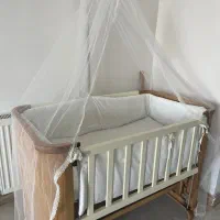 تخت نوزاد به همرا روروئک