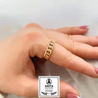 انکشتر نیمه نگین کارتیه ژوپینگ(آنیتا اکسسوری)|بدلیجات|اردبیل, |دیوار