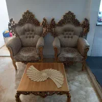 مبل ۷نفره سلطنتی چوب باجلومبلی ۳عدد